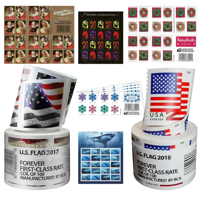 USA First-Class Forever Postage Stamps Bundle - ShadowsDeal