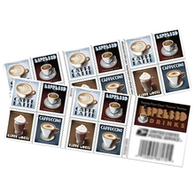 Espresso Drinks First-Class Forever Postage Stamps - ShadowsDeal