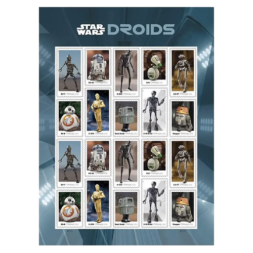 Star Wars Droids Forever Postage Stamps