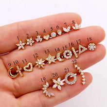 Elegant Mini Zircon Cartilage Piercing Stud Earring - Women's 316 Stainless Steel Body Jewelry ShadowsDeal